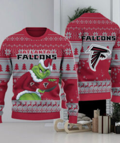 Atlanta Falcons Grinch Ugly Christmas Sweater