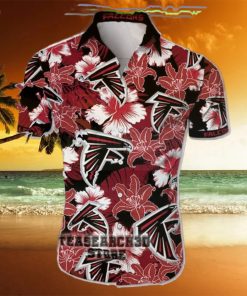 Atlanta Falcons Hawaiian Shirt Tropical Flower Short Sleeve from USAmerci Store