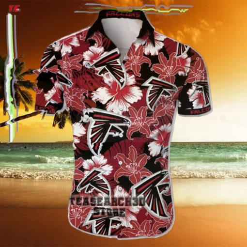 Atlanta Falcons Hawaiian Shirt Tropical Flower Short Sleeve from USAmerci Store