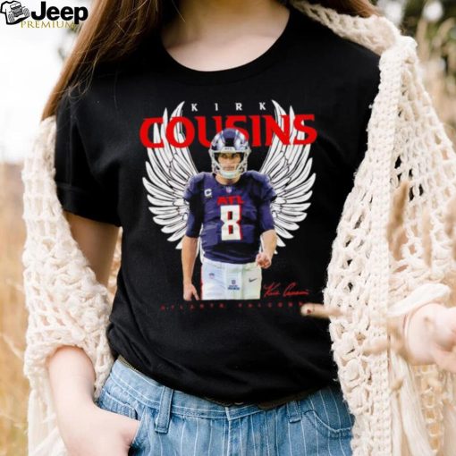 Atlanta Falcons Kirk Cousins with wings signature shirt