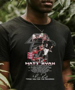 Atlanta Falcons Matt Ryan 2008 2021 Signature Thank You For The Memories Signature Shirt