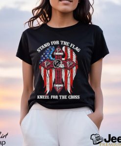 Atlanta Falcons Stand For The Flag Kneel For The Cross 2024 T shirt