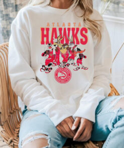 Atlanta Hawks Looney Tunes characters NBA basketball shirt