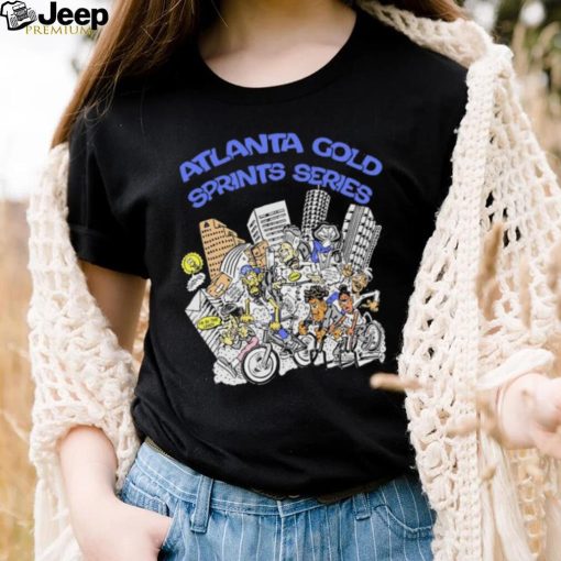 Atlanta gold sprints series caricature shirt