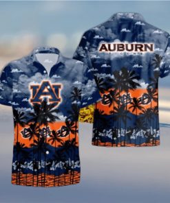 Auburn Tigers Palms Tree Hawaiian Shirt