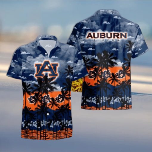 Auburn Tigers Palms Tree Hawaiian Shirt