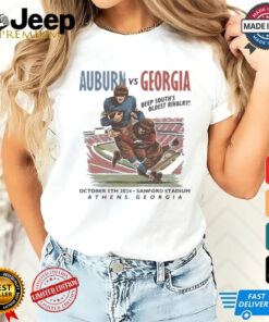 Auburn Tigers Vs Georgia Bulldogs Deep South’s Oldest Rivalry October 5th 2024 Sanford Stadium Shirt