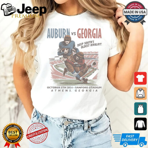 Auburn Vs Georgia Deep South’s Oldest Rivalry October 5th 20224 Sanford Stadium Athens Georgia Shirt