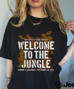 Auburn Vs Oklahoma First Regular Season Showdown 2024 Welcome To The Jungle Shirt