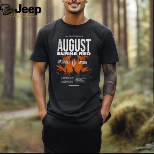 August Burns Red Death Below Europe Tour 2024 Poster Shirt