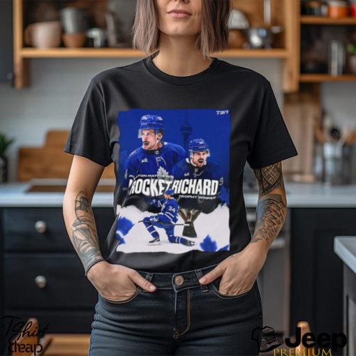 Auston Matthews Has Finished The Season With 69 Goals And Has Won His Third Maurice Rocket Richard Trophy In The Last Four Years Classic T Shirt