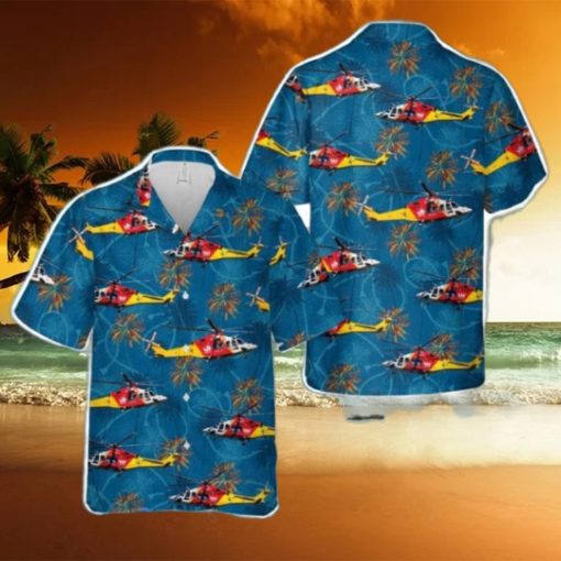 Australian Westpac Lifesaver Rescue Helicopter Service AgustaWestland AW139 Hawaiian Shirt Aloha Beach Summer Shirt