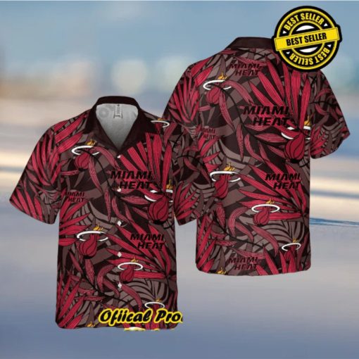 Authentic Aloha Shirt with Tropical Vibe Miami Heat