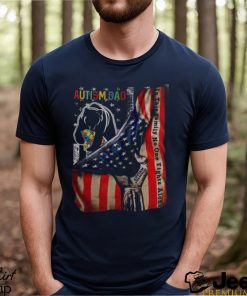 Autism Dad Flag USA Shirt