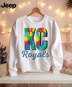 Autism KC Royals Baseball puzzle shirt