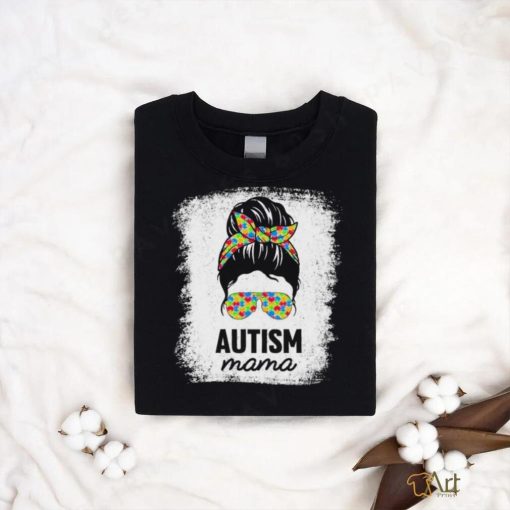 Autism Mama Puzzle Piece Autism Awareness Asd Autistic Mama Shirt