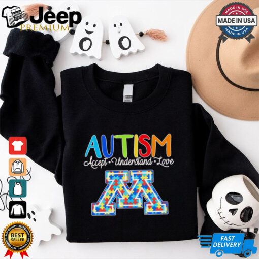 Autism accept understand love Minnesota Golden Gophers shirt