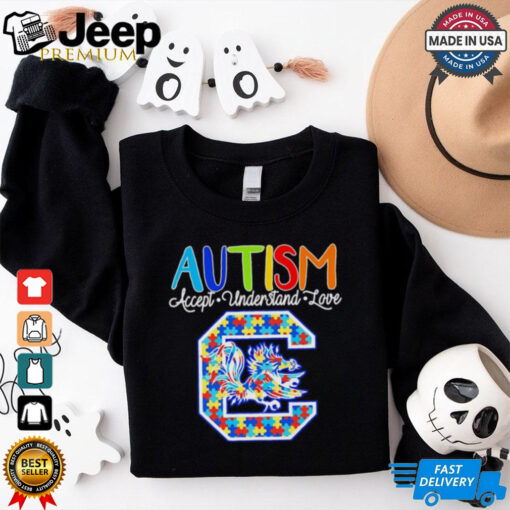 Autism accept understand love South Carolina Gamecocks shirt