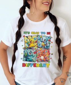 Autism awareness cartoon pikachu friends 2024 shirt