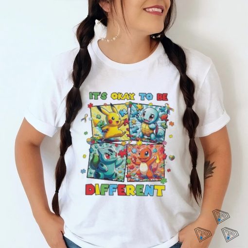 Autism awareness cartoon pikachu friends 2024 shirt