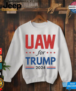 Auto Workers For Trump 2024 American Flag Trump Election T Shirt