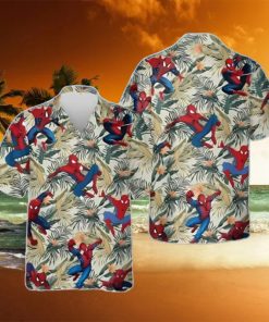 Avengers Spider Man With Floral Hawaiian Shirt Unique Gift