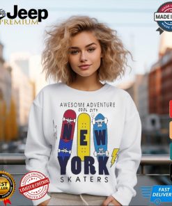 Awesome Adventure Cool City New York Skaters Lightning 2024 T shirt