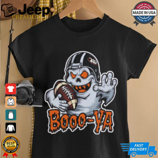 Awesome Boooya Spooky Ghost Halloween Football T Shirt