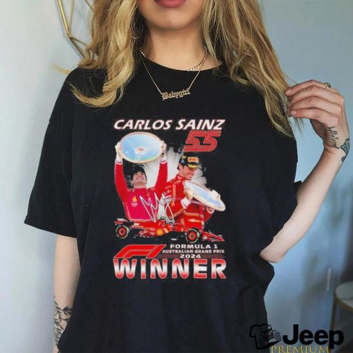 Awesome Carlos Sains 55 Formula 1 Australian Grand Prix 2024 Winner T Shirt