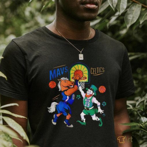 Awesome Dallas Mavericks vs Boston Celtics Match Up NBA Final Mascot shirt