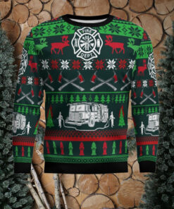 Awesome Firefighter Ugly Christmas Sweater