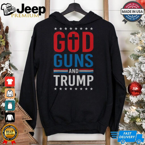 Awesome God Guns And Trump 2024 Election T Shirt