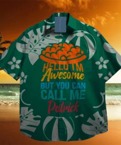 Awesome Happy Lucky Shamrock LePrechaun St. Patrick day Hawaiian Shirt Palm