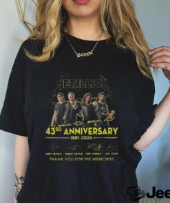 Awesome Metallica 43rd Anniversary 1981 2024 T Shirt