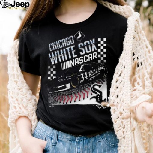 Awesome NASCAR x Chicago White Sox ’47 Black Franklin T Shirt