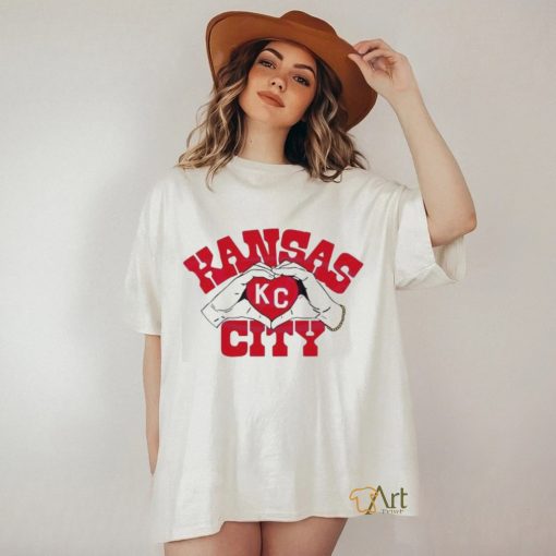 Awesome Official Kansas City Chiefs Heart Hands shirt