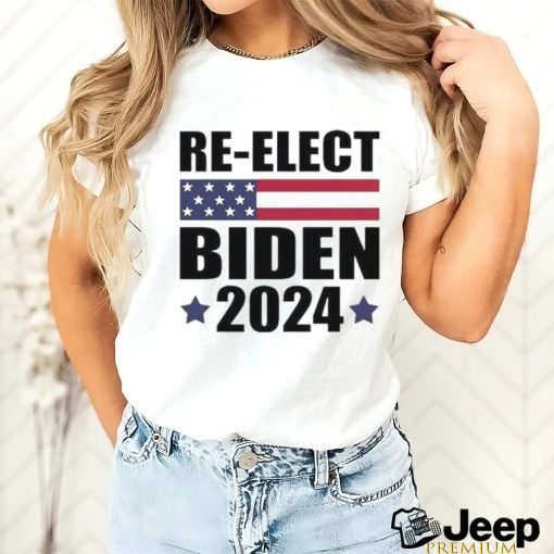 Awesome Re elect Biden American Flag Pro Biden 2024 Election Shirt