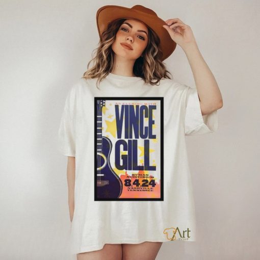 Awesome Tour poster vince gill in nashville tn on august 4 2024 shirt