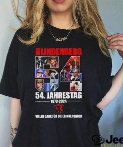 Awesome Udo Lindenberg 54. Jahrestag 1970 2024 Vielen Dank Fur Die Erinnerungen T Shirt