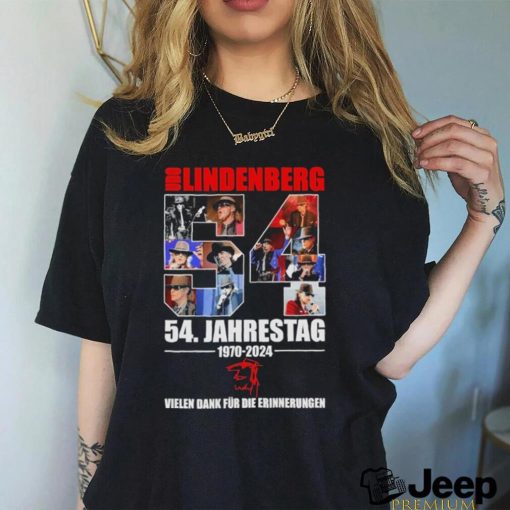 Awesome Udo Lindenberg 54. Jahrestag 1970 2024 Vielen Dank Fur Die Erinnerungen T Shirt