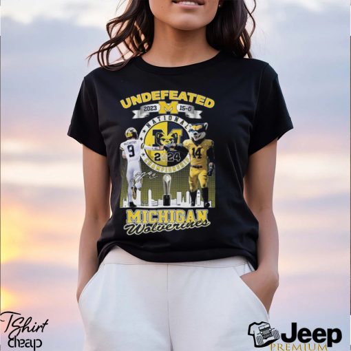 Awesome Undefeadted National Champions Michigan Wolverines T Shirt