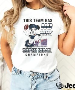 Awesome dallas Cowboys Mickey Mouse This Team Has No Quit Super Bowl Champions 2024 Shirt