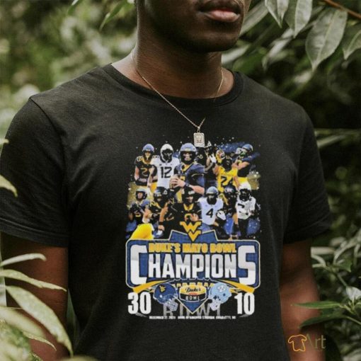 Awesome west Virginia Mountaineers 2023 Duke’s Mayo Bowl Champions 30 10 Shirt