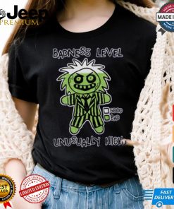 BJ Badness Level shirt