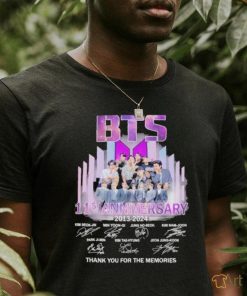 BTS 11th Anniversary 2013 2024 Thank you For The Memories T Shirt