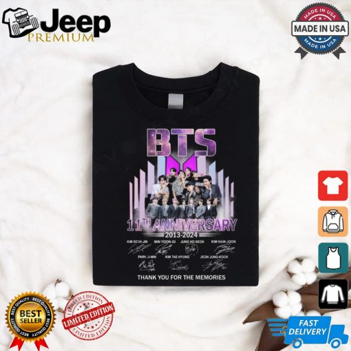 BTS thank you for the memories shirt