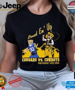 BYU Cougars vs. Wyoming Cowboys round em up shirt