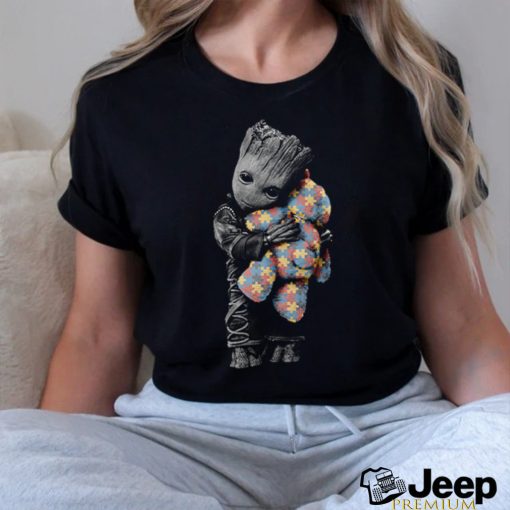 Baby Groot Hug Autism Teddy Bear T Shirt