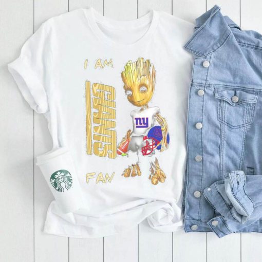 Baby Groot I am New York Giants fan football player 2024 shirt