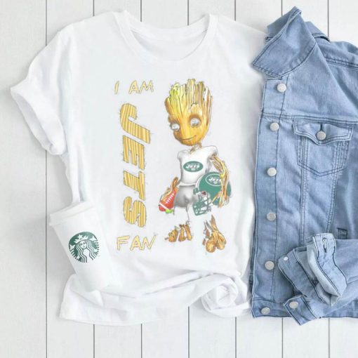 Baby Groot I am New York Jets fan football player 2024 shirt
